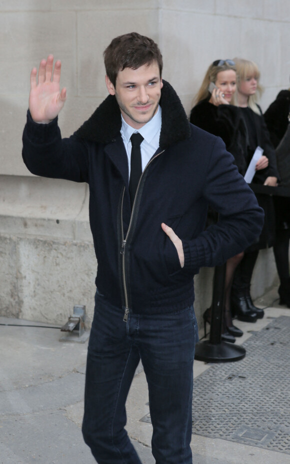 Gaspard Ulliel - Arrivées au défilé de mode Haute-Couture "Chanel", collection printemps-été 2016, à Paris. Le 26 janvier 2016 