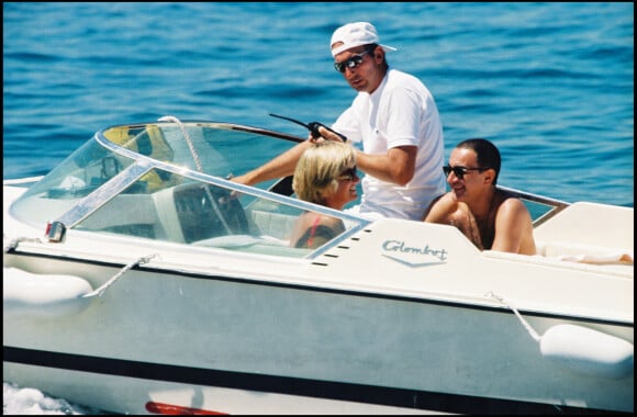 Photo de Dodi Al-Fayed en vacances à Saint-Tropez avec Lady Diana