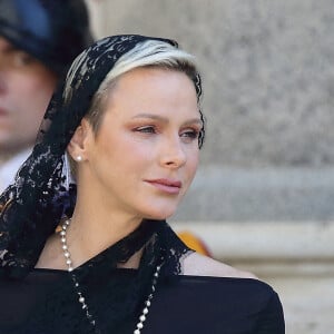 La princesse Charlène de Monaco arrivent au Vatican pour un entretien privé avec le pape François, le 20 juillet 2022. © Evandro Inetti/Zuma Press/Bestimage 
