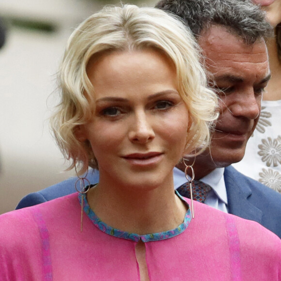 La princesse Charlene de Monaco durant le traditionnel Pique-nique des monégasques au parc princesse Antoinette à Monaco le 6 septembre 2019. © Claudia Albuquerque/Bestimage 