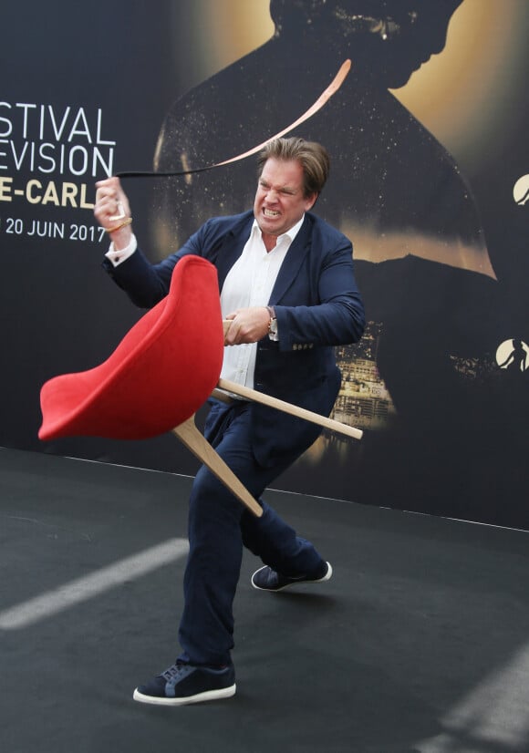 Michael Weatherly lors du photocall de la série 'Bull' lors du 57ème Festival de télévision de Monte-Carlo le 18 juin 2017. © Denis Guignebourg/Bestimage 