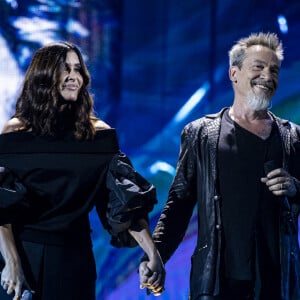 Jenifer Bartoli et Florent Pagny - Concert hommage à Johnny Hallyday "Que je t'aime" à l'AccorHotels Arena Paris Bercy à Paris. Le 14 septembre 2021. © Borde-Jacovides-Moreau / Bestimage