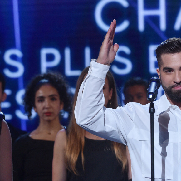 Kendji Girac - Enregistrement de l'émission "300 Choeurs chantent les plus belles comédies musicales" à Paris, qui est diffusée le 30 septembre sur France 3 © Giancarlo Gorassini / Bestimage 