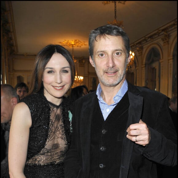 Elsa Zylberstein et Antoine de Caunes au ministère de la Culture à Paris en 2011