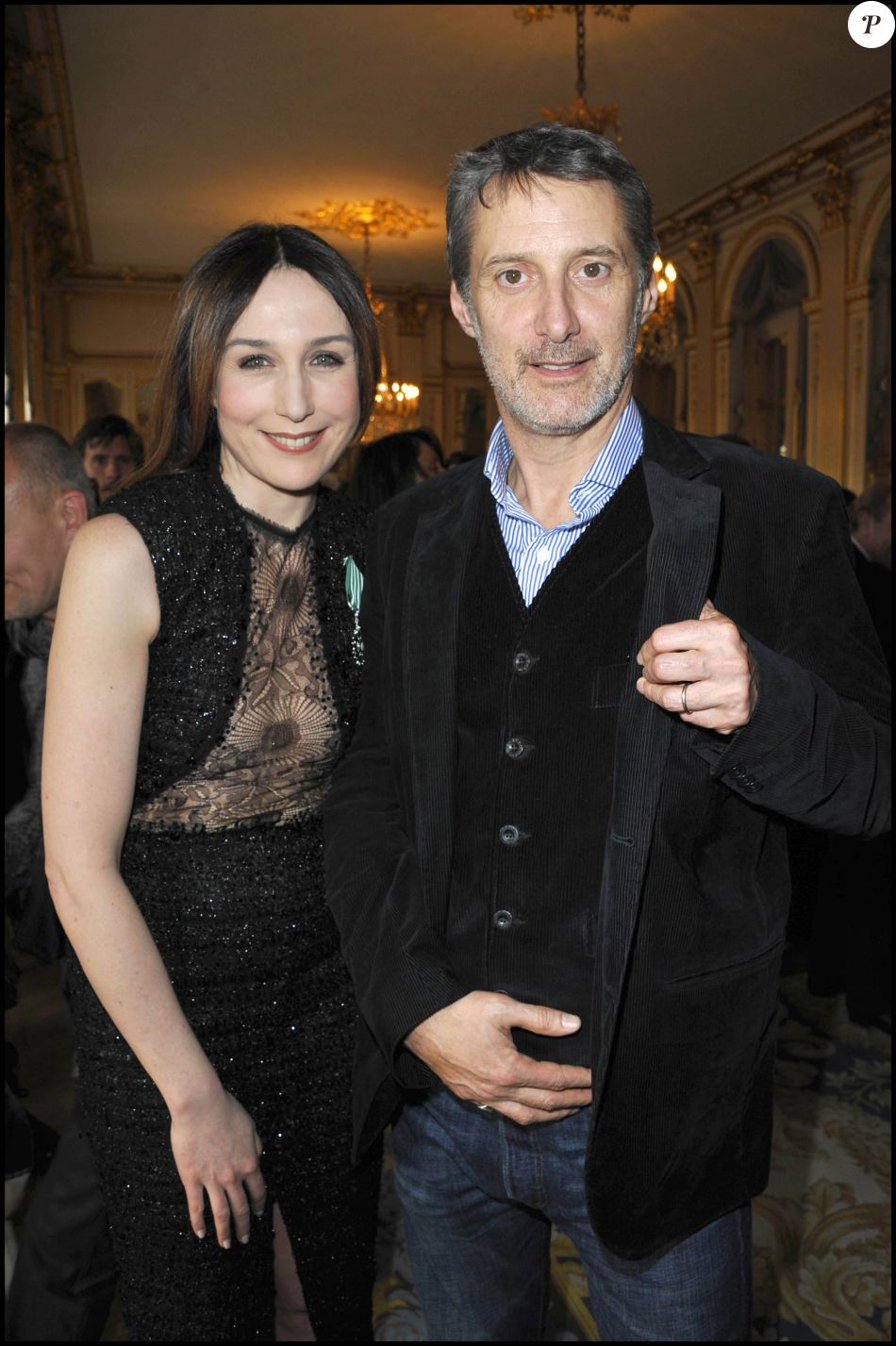 Elsa Zylberstein Et Antoine De Caunes Au Minist Re De La Culture Paris En Purepeople