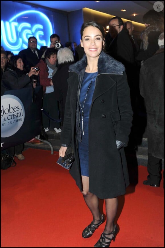 Bérénice Bejo lors de la cérémonie des Globes de cristal, à Paris, le 8 février 2010 !