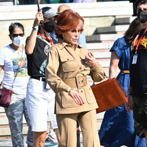 Jane Fonda sur le tournage du film "Book Club 2 : The Next Chapter" à Venise. Le 11 juillet 2022  