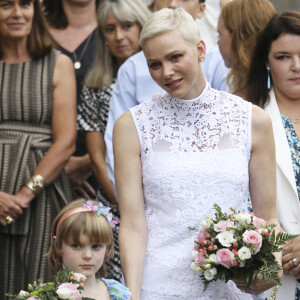 La Princesse Charlene de Monaco, la princesse Gabriella de Monaco, comtesse de Carladès - La famille princière de Monaco lors du traditionnel Pique-nique des monégasques au parc princesse Antoinette à Monaco le 3 septembre 2022. © Sébastien Botella/Nice Matin/Bestimage 