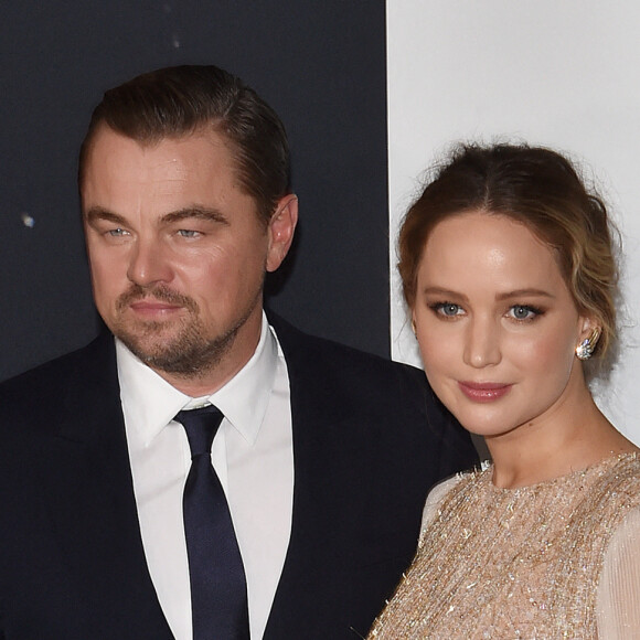 Leonardo DiCaprio, Jennifer Lawrence - Première de "Don't Look Up" (Netflix) à New York, le 5 décembre 2021.