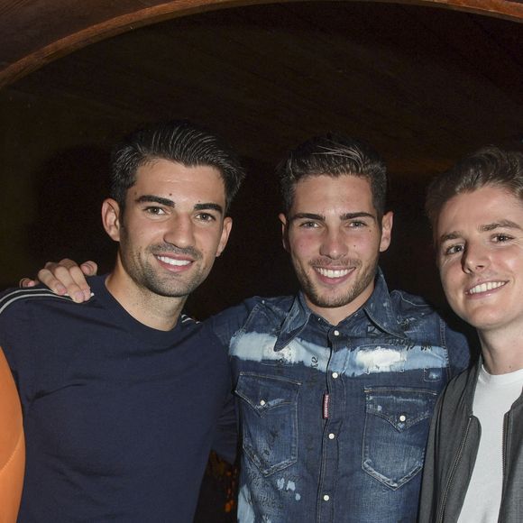 Semi-exclusif - Enzo avec son frère Luca Zidane et guest - A l'occasion des 20 ans de la victoire de la coupe du monde de l'équipe de France de football, les bleus 98 se sont rendus à un dîner organisé au Buddha Bar avec tous les joueurs et leur famille, à Paris, France, le 11 juin 2018. © Bestimage