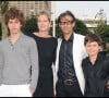 Exclusif : Luana et Paul Belmondo avec leurs fils Victor et Giacomo à Paris en 2010