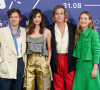 (L-R) Harry Styles, Gemma Chan, Chris Pine et director Olivia Wilde au photocall de "Don't Worry Darling" lors du 79ème Festival International du Film de Venise (Mostra), le 5 septembre 2022. 