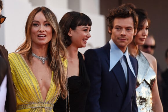 Harry Styles and Olivia Wilde à la première de "Don't Worry Darling" au 79ème Festival International du Film de Venise (Mostra), le 5 septembre 2022. 