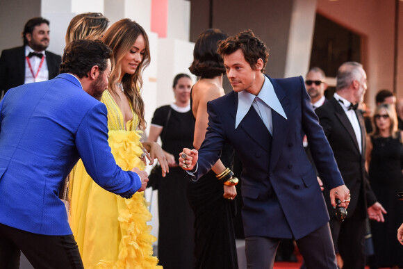 Harry Styles and Olivia Wilde à la première de "Don't Worry Darling" au 79ème Festival International du Film de Venise (Mostra), le 5 septembre 2022. 