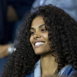 Tina Kunakey et son frère Zakari Kunakey - People assistent au match aller de la Ligue des Champions entre le Paris Saint-Germain contre la Juventus (2-1) au Parc des Princes à Paris le 6 septembre 2022.