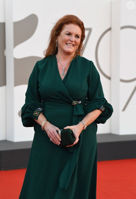 Sarah Ferguson, duchesse d'York - Red carpet du film "The Son" lors de la 79ème édition du Festival International du Film de Venise, la Mostra. Le 7 septembre 2022
