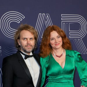 Marine Delterme, Florian Zeller - Photocall de la 47ème édition de la cérémonie des César à l'Olympia à Paris, le 25 février 2022