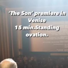 Marine Delterme relaye l'ovation reçue par le film "The Son" de Florian Zeller à la Mostra de Venise le 7 septembre 2022.