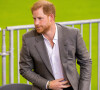 Le prince Harry, duc de Sussex, lors d'une conférence de presse pour l'événement Invictus Games Dusseldorf One Year to Go à Düsseldorf en Allemagne