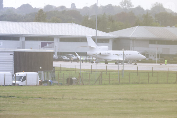 Des membres de la famille royale quittent la RAF Northolt dans l'ouest de Londres à la suite de l'annonce de l'état de santé de La reine Elisabeth II d'Angleterre, le 8 septembre 2022.