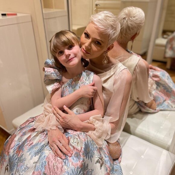 Charlene de Monaco et sa fille Gabriella. Instagram. Le 24 mai 2022.