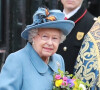 La reine Elizabeth II d'Angleterre - La famille royale d'Angleterre lors de la cérémonie du Commonwealth en l'abbaye de Westminster à Londres le 9 mars 2020.