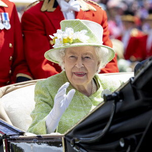 La reine Elizabeth II - La famille royale d'Angleterre lors du Royal Ascot.