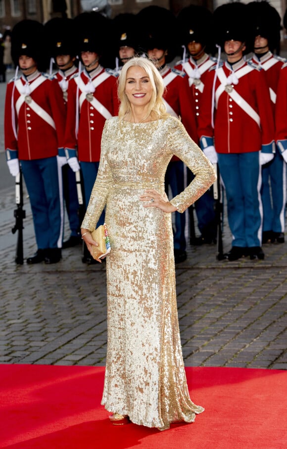 Helle Thorning-Schmidt - Arrivées au diner du jubilé des 50 ans de règne de la reine Margrethe II de Danemark au Royal Theatre à Copenhague. Le 10 septembre 2022 