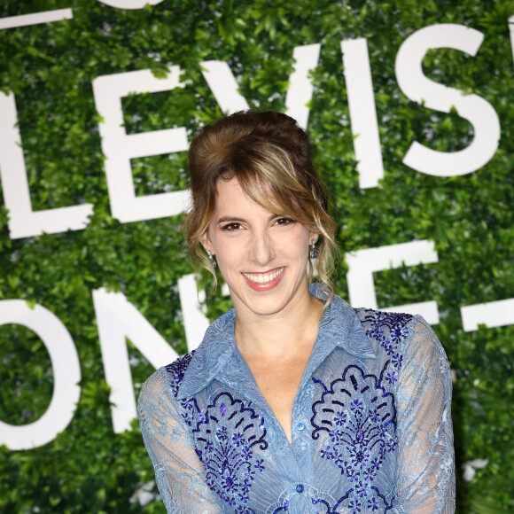 Lea François pour la série Plus belle la vie, sur le photocall du 60eme Festival de Télévision de Monte-Carlo au Grimaldi Forum à Monaco le 19 juin 2021.