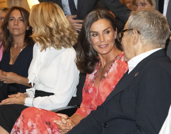 La reine Letizia d'Espagne assiste à la conférence "Tour of Cancer", organisée par l'AECC (Association espagnole contre le cancer), au Caixa Forum à Lérida le 6 septembre 2022. 