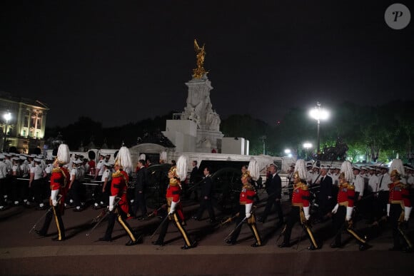 Répétition générale des obsèques de la reine Elisabeth II d'Angleterre à Londres le 15 septembre 2022. 