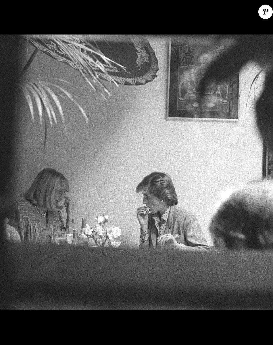 Diana et Lady Dale Tryon à San Lorenzo, en juin 1986
