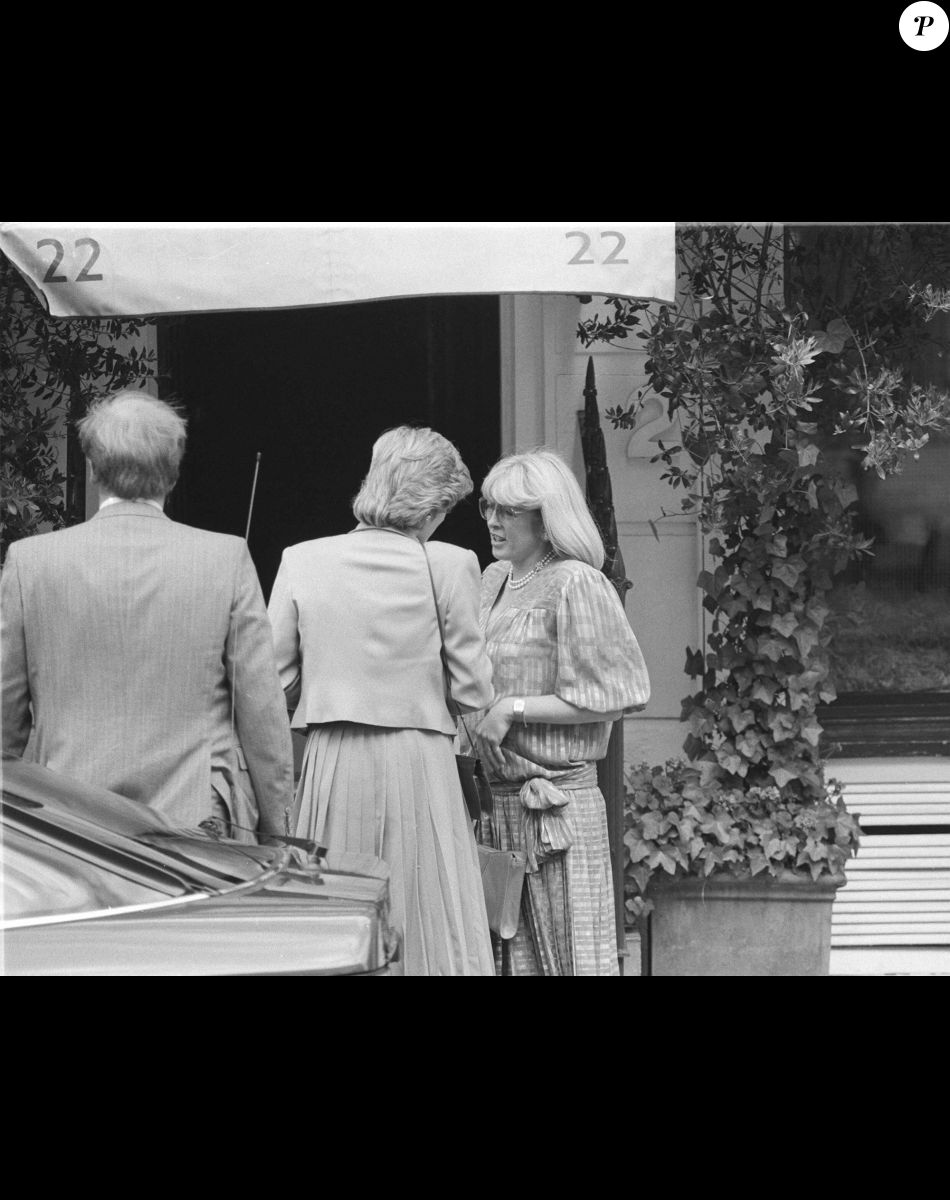 Diana et Lady Dale Tryon à San Lorenzo, en juin 1986