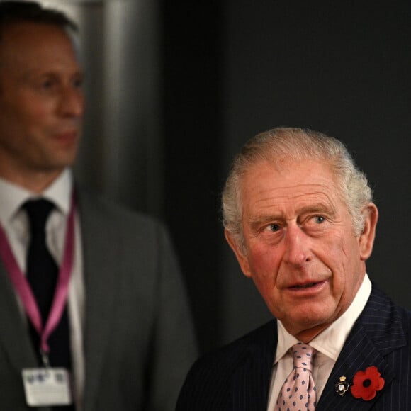 Le prince Charles, prince de Galles, le prince William, duc de Cambridge lors de la réception à la distillerie Clydeside à Glasgow pour les gagnants et finalistes du premier prix Earthshot en marge de la COP26 le 1er novembre 2021. 