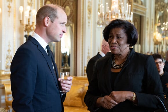 Le prince William, prince de Galles - La famille royale d'Angleterre reçoit les gouverneurs généraux des nations du Commonwealth lors d'un déjeuner au palais de Buckingham à Londres, le 17 septembre 2022. 
