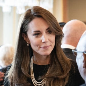 Le prince William, prince de Galles, et Catherine (Kate) Middleton, princesse de Galles - La famille royale d'Angleterre reçoit les gouverneurs généraux des nations du Commonwealth lors d'un déjeuner au palais de Buckingham à Londres, le 17 septembre 2022. 