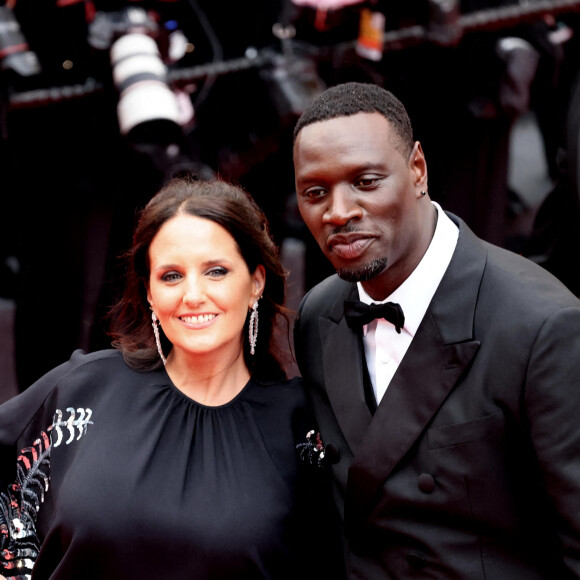 Omar Sy et sa femme Hélène - Montée des marches du film " Top Gun : Maverick " lors du 75ème Festival International du Film de Cannes. © Dominique Jacovides / Bestimage 