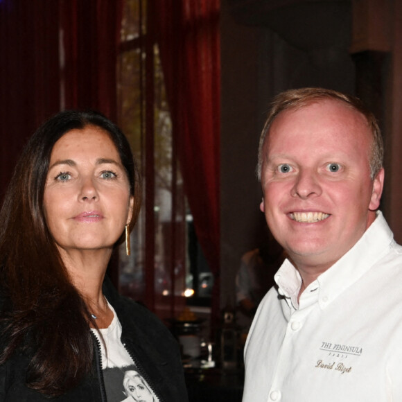 Exclusif - Cristiana Reali, David Bizet (Chef Executif de l'Hôtel The Peninsula Paris) - Soirée pour la réouverture du restaurant gastronomique "LiLi" de l'hôtel "The Peninsula Paris" à Paris le 15 septembre 2022. © Rachid Bellak/Bestimage 