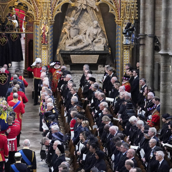 Illustration - Service funéraire à l'Abbaye de Westminster pour les funérailles d'Etat de la reine Elizabeth II d'Angleterre. Le 19 septembre 2022 © Gareth Fuller / PA via Bestimage