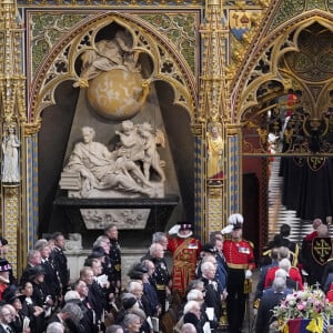 Illustration - Service funéraire à l'Abbaye de Westminster pour les funérailles d'Etat de la reine Elizabeth II d'Angleterre. Le 19 septembre 2022 © Gareth Fuller / PA via Bestimage