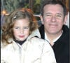 Archives - Francis Huster et sa fille Elisa pour celebrer le Noel d'Eurodisney a DisneyLand Paris .