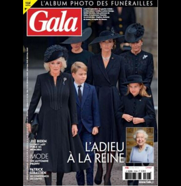 Couverture du magazine "Gala" du 22 septembre 2022
