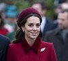 Catherine Kate Middleton, la duchesse de Cambridge et Meghan Markle, la duchesse de Sussex enceinte - La famille royale britannique se rend à la messe de Noël à l'église Sainte-Marie-Madeleine à Sandringham, le 25 décembre 2018. 