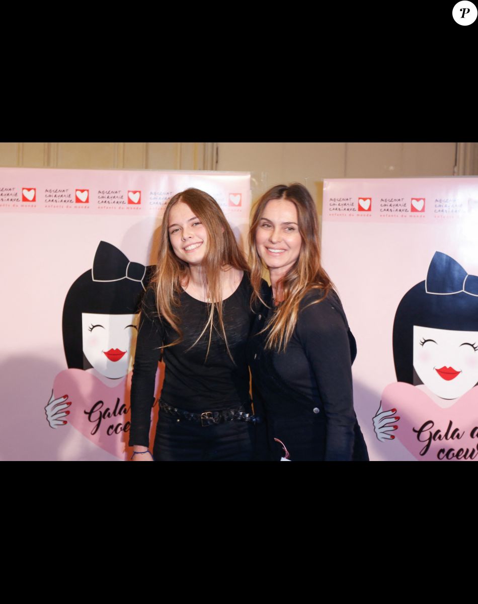 Agathe de La Fontaine et sa fille Zoé (fille d'Emmanuel Petit) - Gala du Coeur donné au profit de l'association Mécénat Chirurgie Cardiaque, avec un récital du pianiste Miroslav Kultyshev à la Salle Gaveau à Paris le 30 janvier 2017. © Philippe Doignon/Bestimage