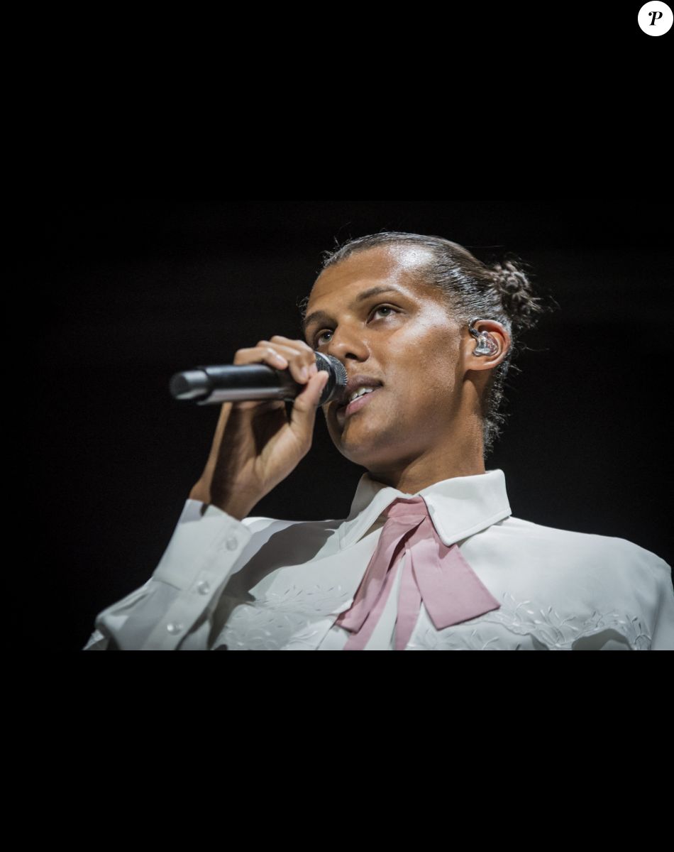 Stromae en concert à l'hippodrome "Snai di San Siro" à Milan.