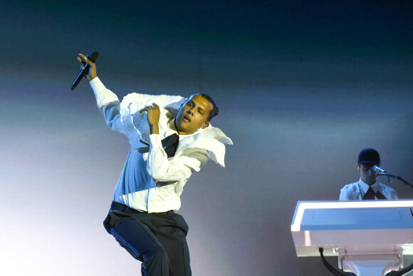 Concert de Stromae au festival Rock en Seine dans le parc de Saint Cloud le 28 août 2022.