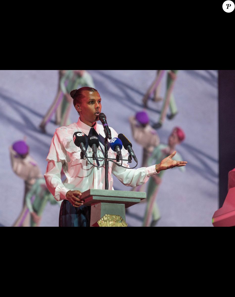 Le chanteur Stromae lors du Festival de Coachella à indio, Los Angeles, Californie, Etats-Unis, le 23 avril 2022. © Daniel DeSlover/Zuma Press/Bestimage