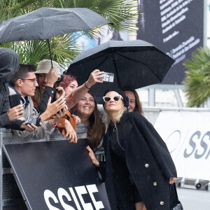 Diane Kruger arrive à l'hôtel Maria Cristina lors du 70ème festival international du film de San Sebastian (Saint-Sébastien), Espagne, le 23 septembre 2022. 
