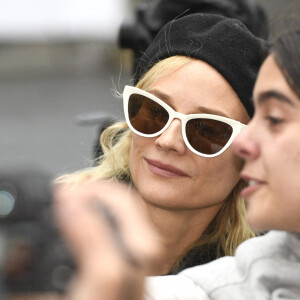 Diane Kruger arrive à l'hôtel "Marie Cristina" lors du 70ème Festival du Film de Saint-Sébastien, le 24 septembre 2022. © Future-Image via Zuma Press/Bestimage