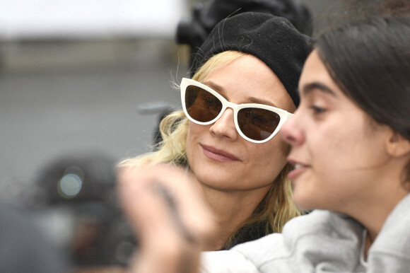 Diane Kruger arrive à l'hôtel "Marie Cristina" lors du 70ème Festival du Film de Saint-Sébastien, le 24 septembre 2022. © Future-Image via Zuma Press/Bestimage